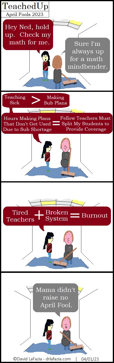 explaining how tired teachers and a broken school system leads to teacher burnout